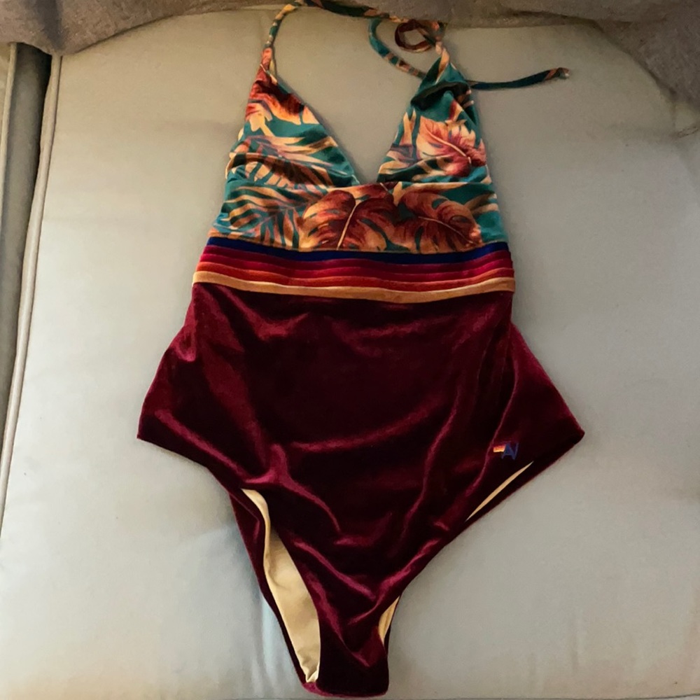 Aviator Nation Velvet One-Piece—sz Large
